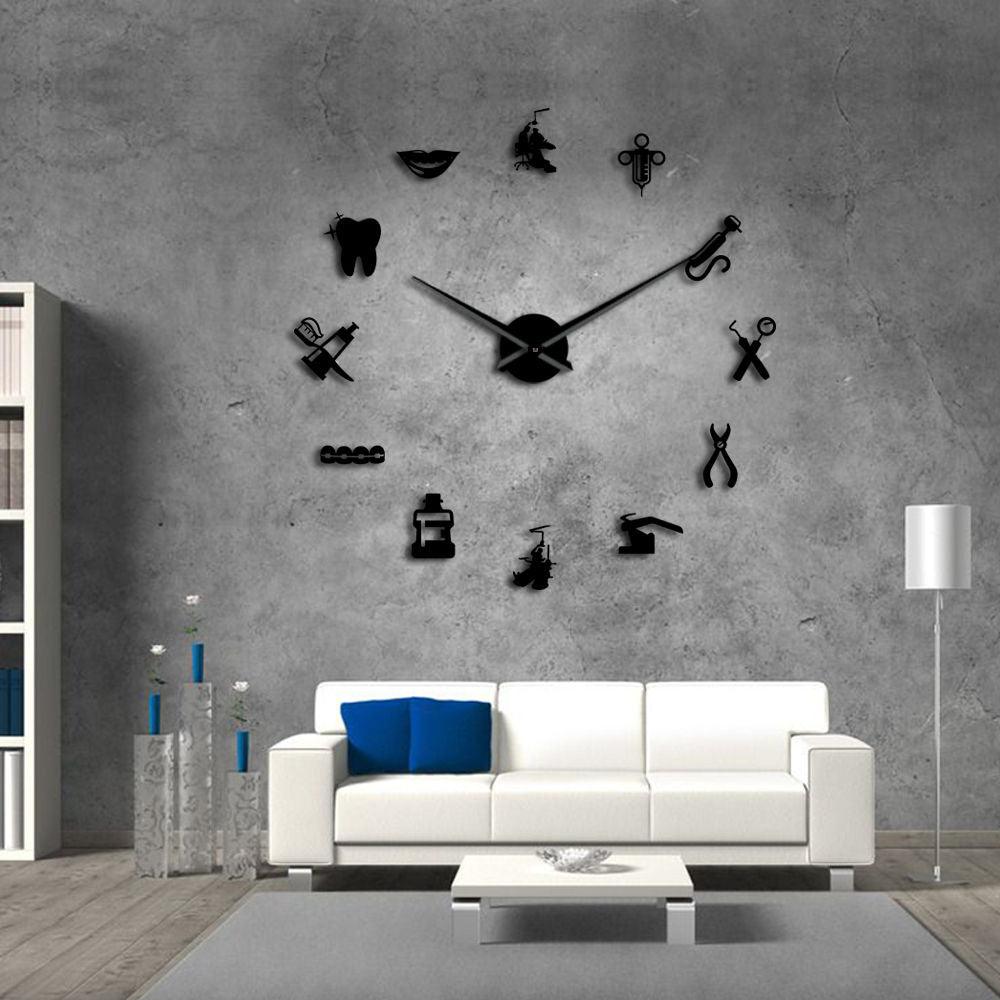 Dentist Oversized Wall Clock Wall Clock Gift for Dental Clinics Wall clock for Dentists and Dental Surgeon Wall clock gifts - Thumbedtreats