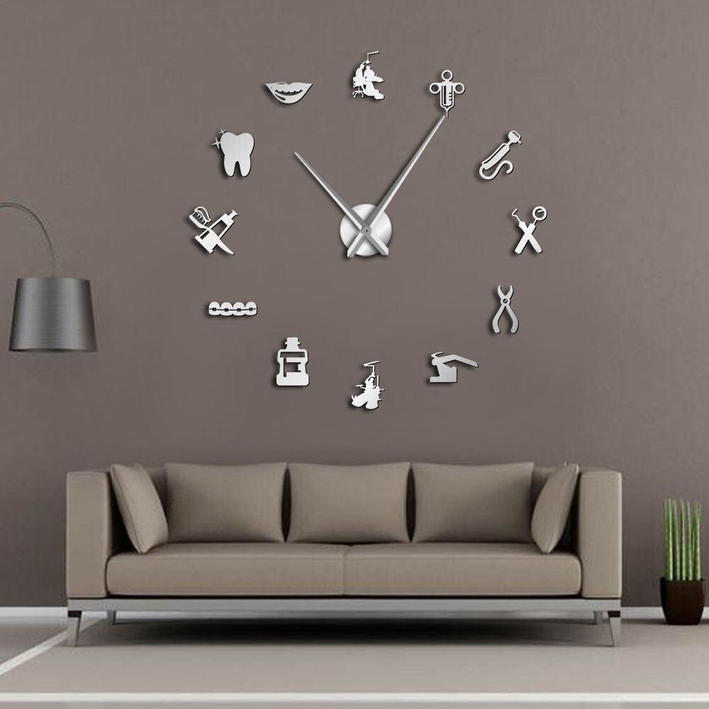 Dentist Oversized Wall Clock Wall Clock Gift for Dental Clinics Wall clock for Dentists and Dental Surgeon Wall clock gifts - Thumbedtreats