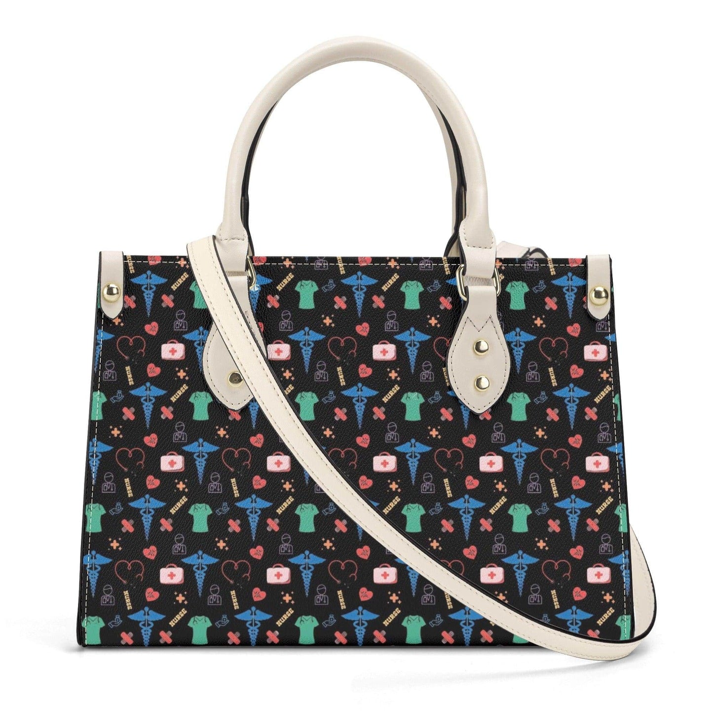 Tote bag gift for Doctor Nurse Caduceus tote bag Luxury caduceus bag Women PU Tote Bag Gift for Mom