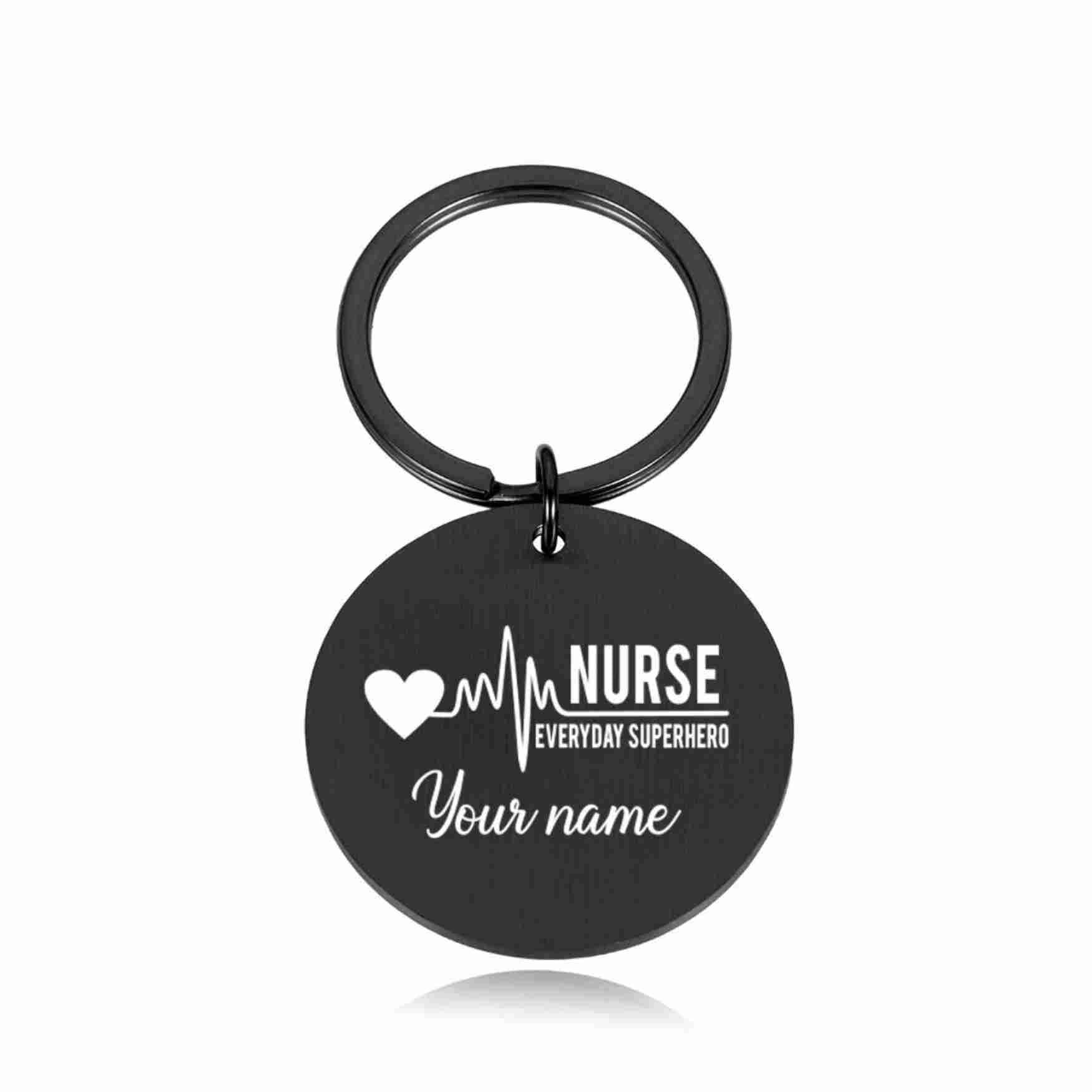 Personalized Nurse Custom Keychains Gift Car Key Accessories Jewelry - Thumbedtreats