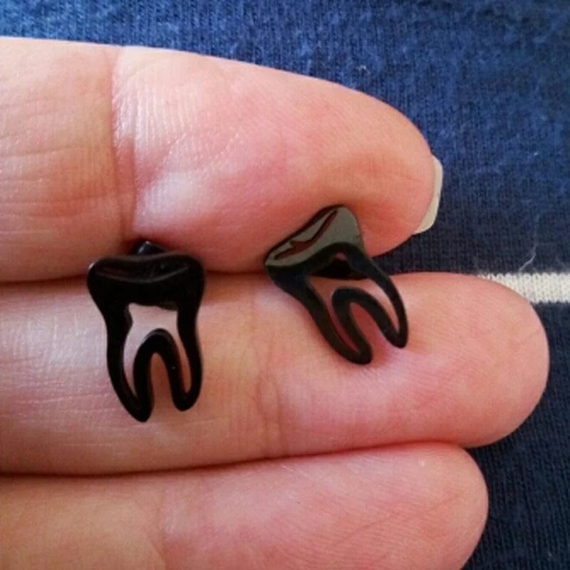 New Dentist Tooth Stud Earrings Jewelry