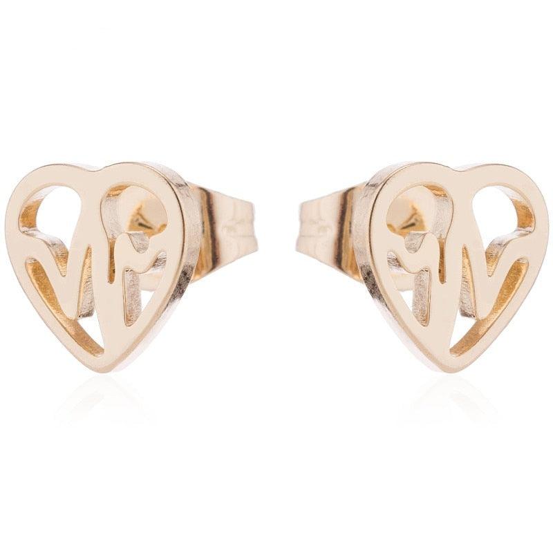 Nurse Doctor Jewelry Stainless Steel Heartbeat Cardiogram Bracelet Stethoscope Women Bracelets Bangles Special Gifts for Nurse Doctor Jewelry - Thumbedtreats