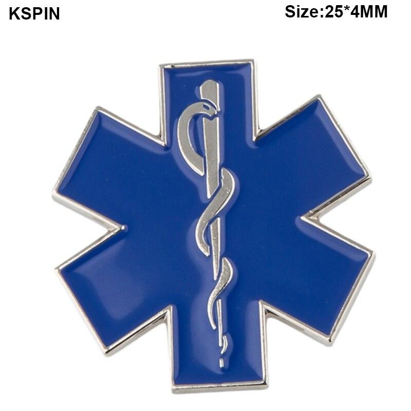 Nurse Star of Life Ambulance Medical Decal Pin Brooch Jewelry