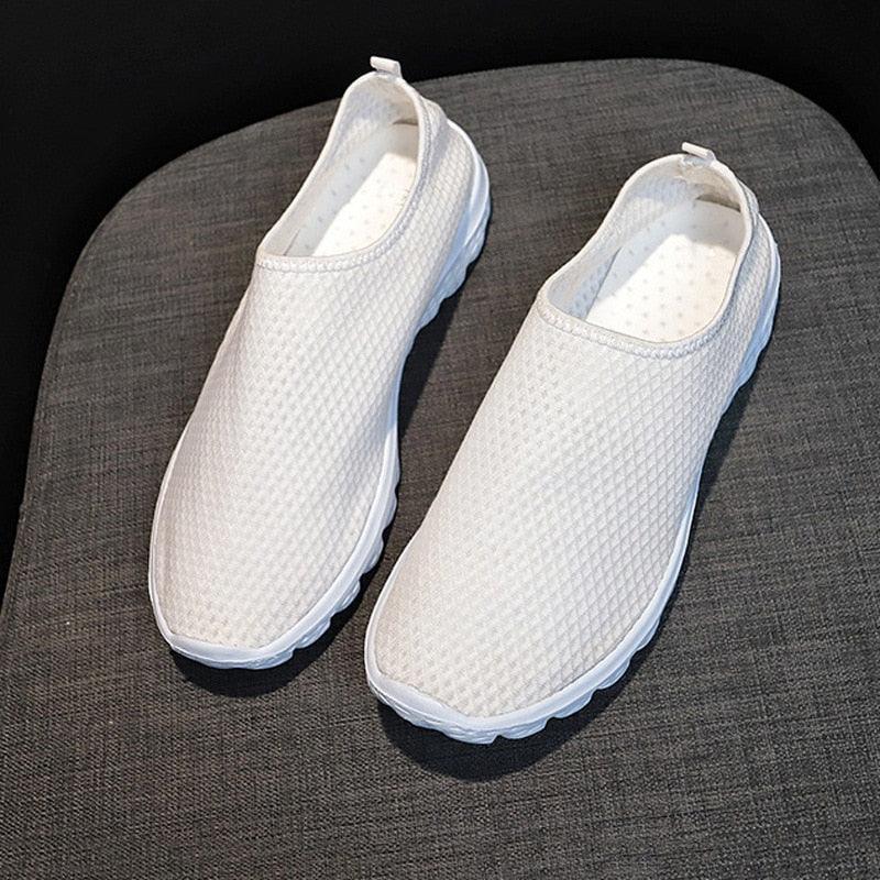 Nurse Doctor Print Women Sneakers Slip on Light Mesh Casual Shoes Summer Breathable Flats - Thumbedtreats
