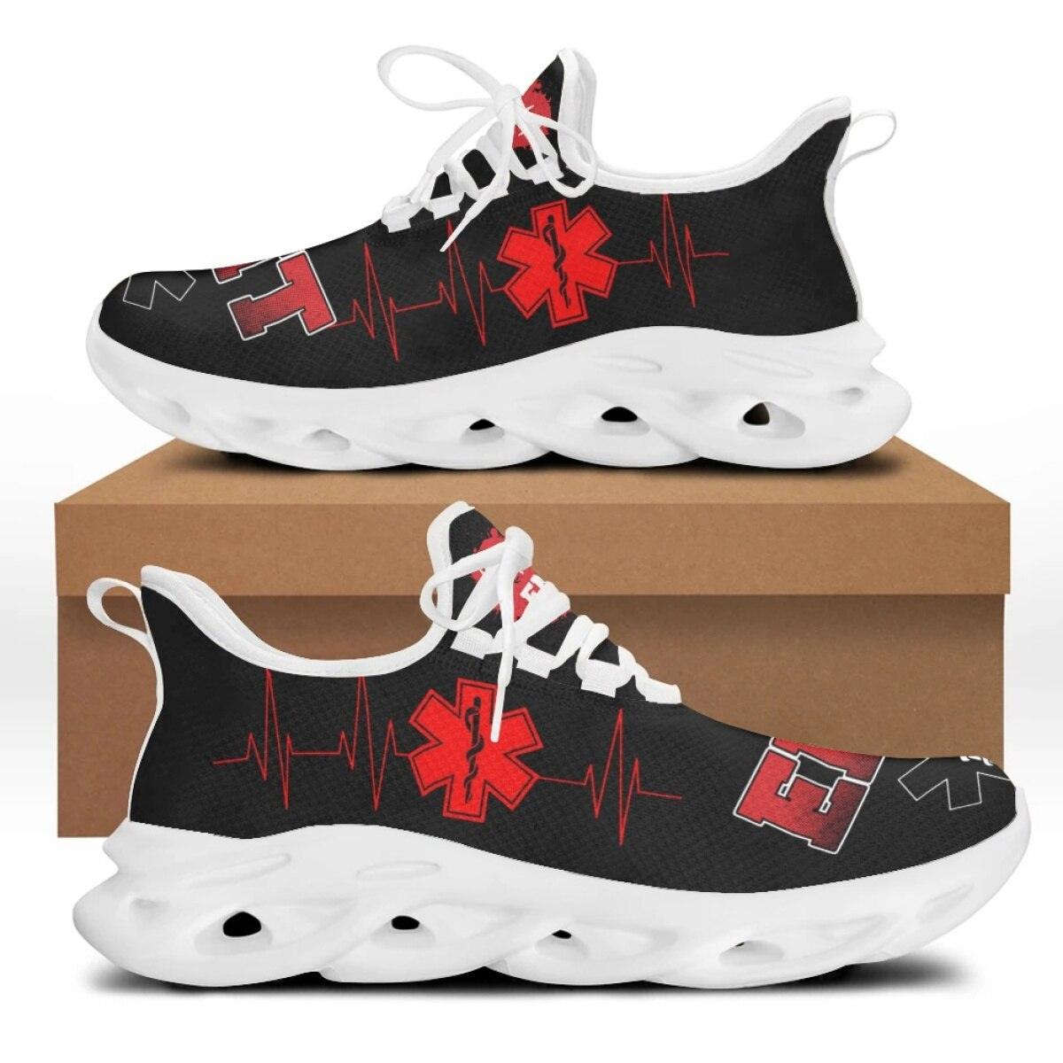 Paramedic EMT EMS Pattern Mesh Sneakers for Men Women Breathable light Footwear - Thumbedtreats