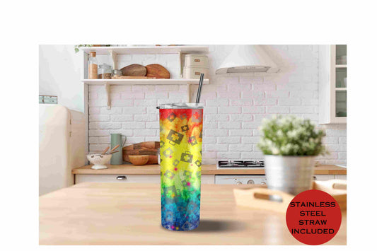Nurse Rainbow 20oz tumbler personalized gift for doctor nurse appreciation gift for RN personalized tumbler gift grad medic insulated coffee travel cup - Thumbedtreats