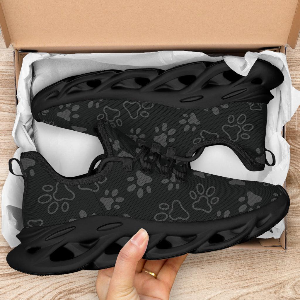 Veterinary Animal Paws Black Sneakers for Vets Appreciation Sneaker gifts