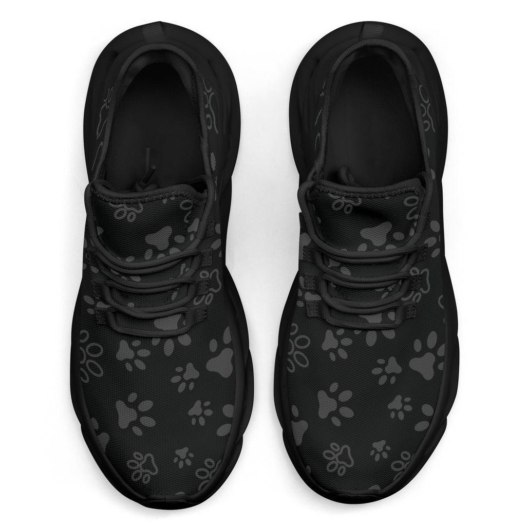 Veterinary Animal Paws Black Sneakers for Vets Appreciation Sneaker gifts - Thumbedtreats