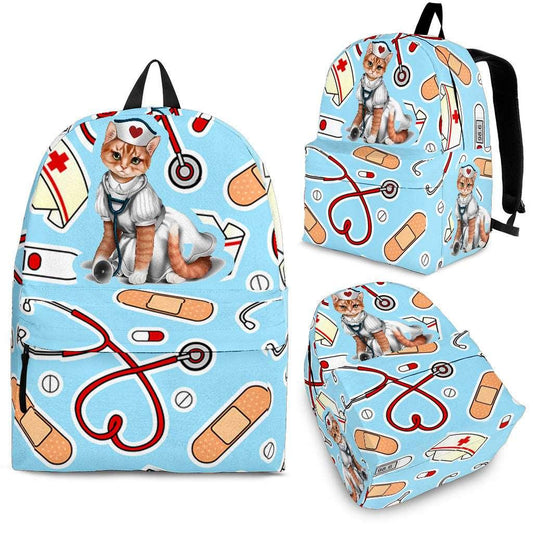 Nurse Cat Lover Backpack