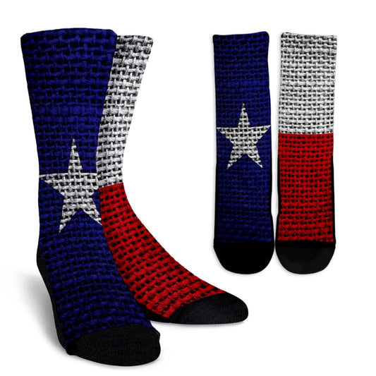 Our Texas Flag Mismatch Crew Socks