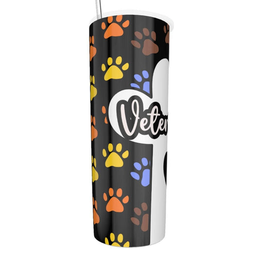 Vet Tumbler With Stainless Steel Straw 20oz