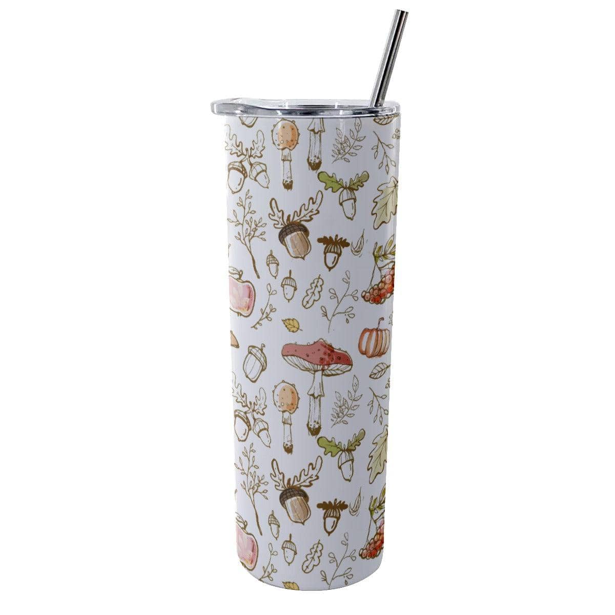 Loves Fruits Tumbler With Stainless Steel Straw 20oz - Thumbedtreats