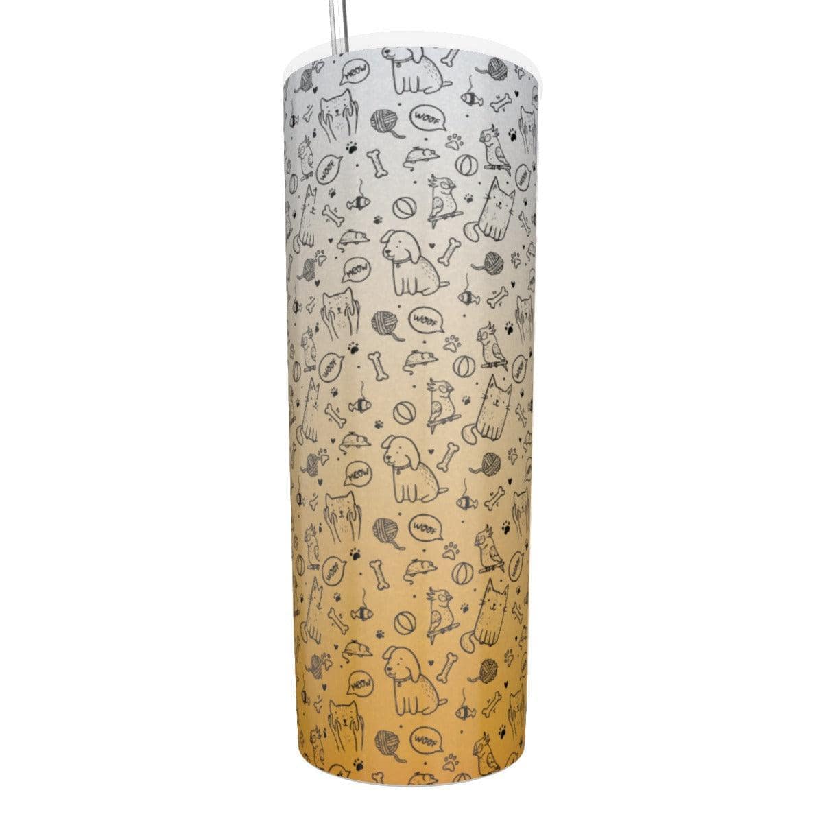 Vet Animal Prints Tumbler With Stainless Steel Straw 20oz - Thumbedtreats