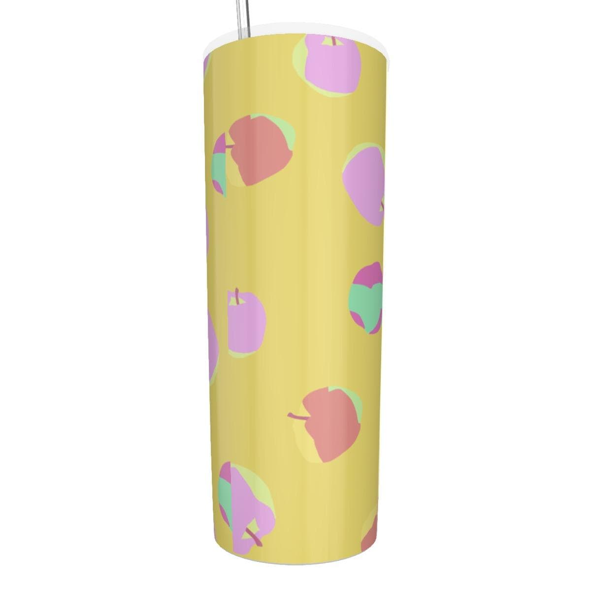 Apple Tumbler With Stainless Steel Straw 20oz
