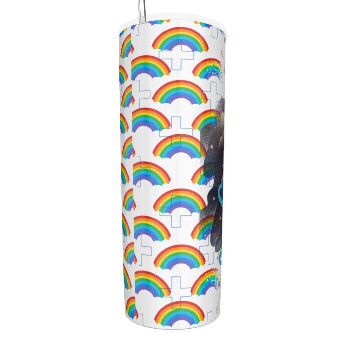 Nurse Rainbow and Clouds tumbler personalized gift for doctor nurse appreciation gift for RN personalized tumbler gift grad medic insulated coffee travel cup - Thumbedtreats