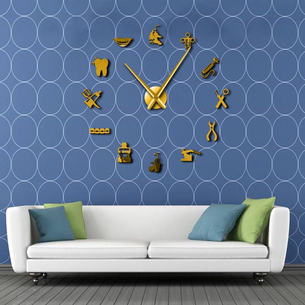 Dentist Oversized Wall Clock Wall Clock Gift for Dental Clinics Wall clock for Dentists and Dental Surgeon Wall clock gifts - Thumbedtreats