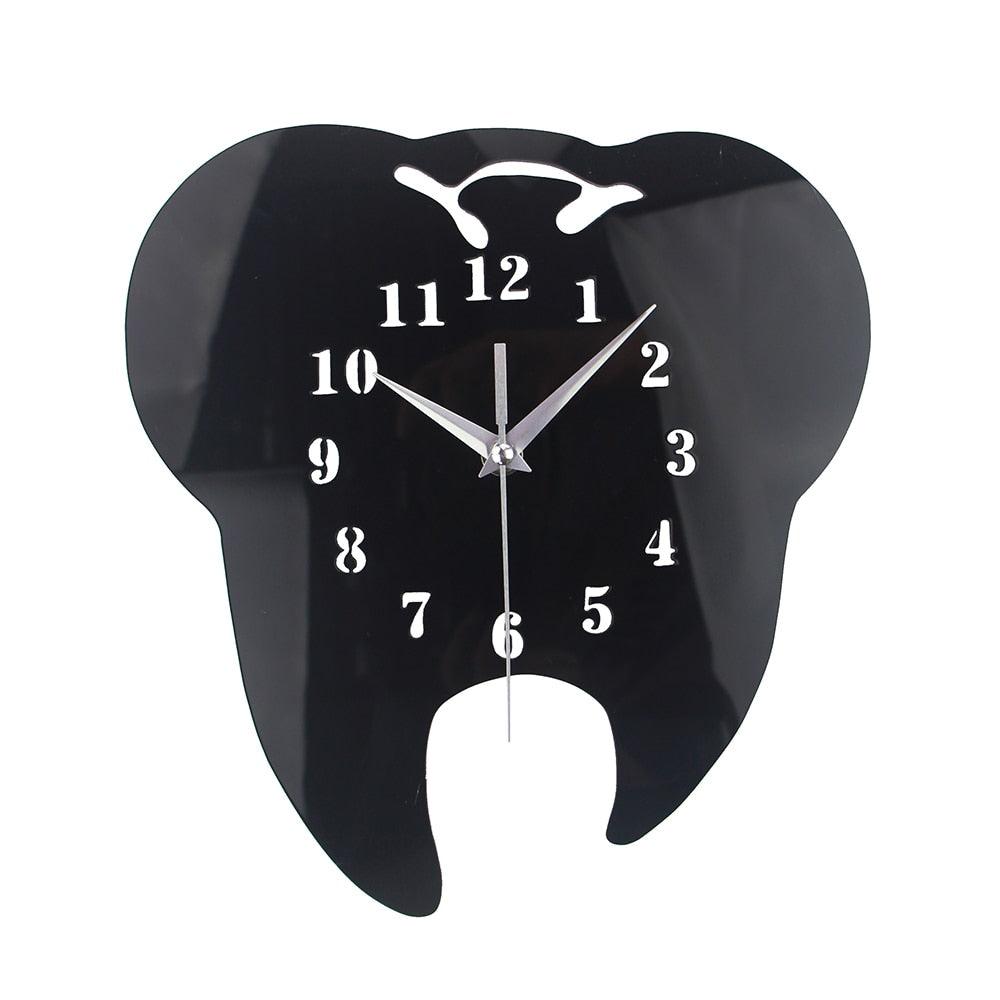 Introducing the Mirror Effect Tooth Wall Clock, a unique and stylish addition to any dental clinic or living room. The clock is perfect for dental doctors and clinics, and also makes for a great gift for anyone in the dental industry