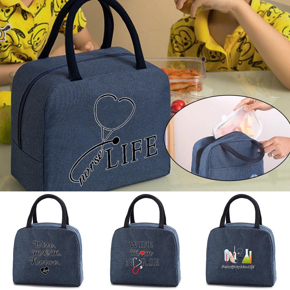 Nurse Functional Cooler Lunch Box Portable Insulated Lunch Bags Thermal Picnic Travel Food Storage Pouch New Handbag Nurse Gifts - Thumbedtreats