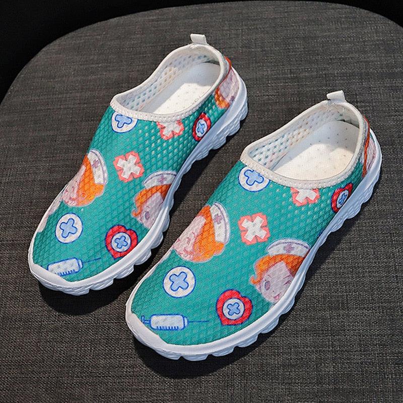 Nurse Women Print Slip-on Sneakers - Thumbedtreats