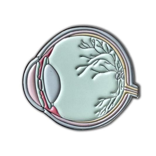 Enamel Medical Eye Pin Brooch Anatomy Eyeball Organ Personality Medicine Badge Jewelry Gift for Doctors and Nurses - Thumbedtreats