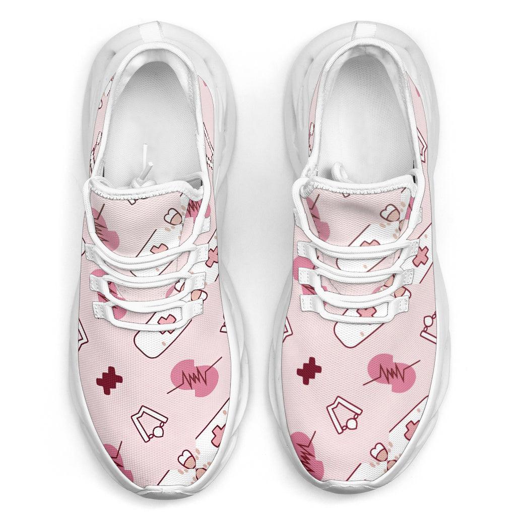 Doctor/Nurse Pink Heartbeat Sneakers