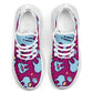 Dentist Blue and Pink Sneakers - White